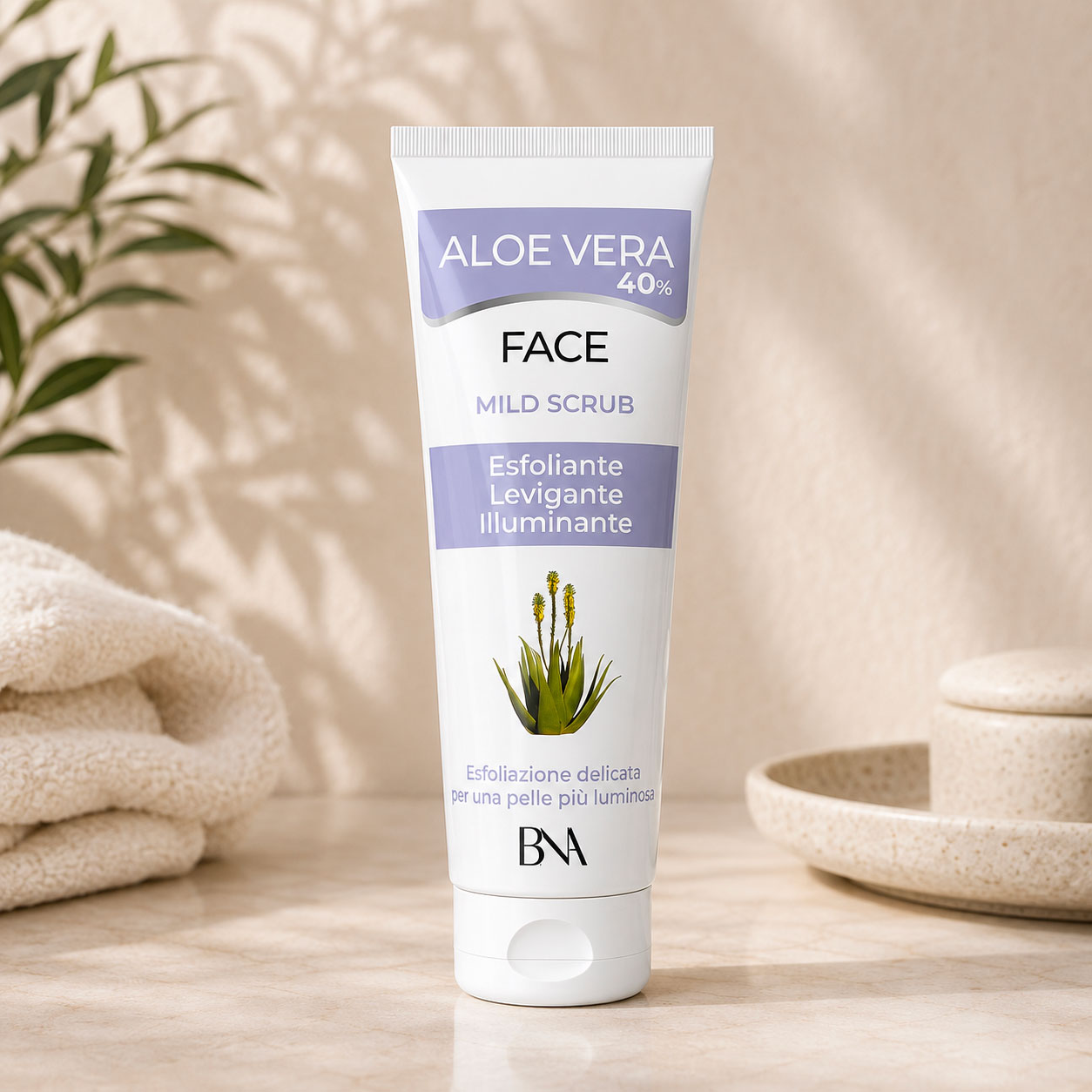 Aloe vera face mild scrub - 75 ml